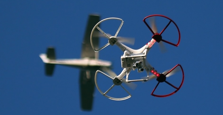 Drone in flight