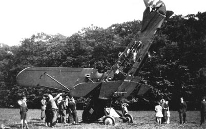 Neergeschoten Fokker C.10 nr 718 van de Militaire Luchtvaart